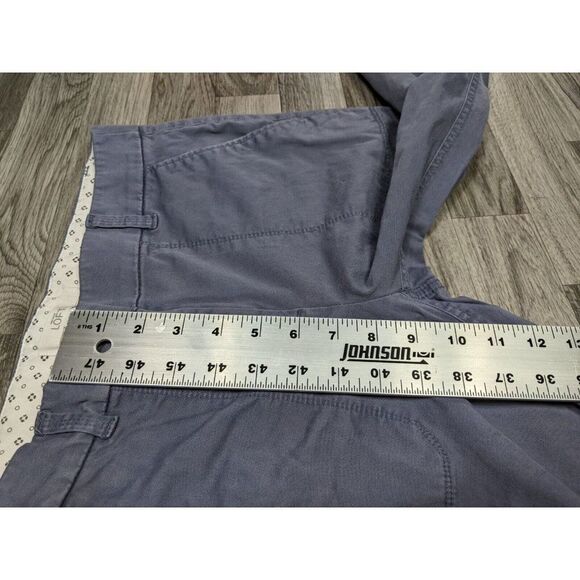 (3/$35) Ann Taylor Loft Pockets Slate Grey Blue Straight Leg Cropped Pants - Picture 9 of 10